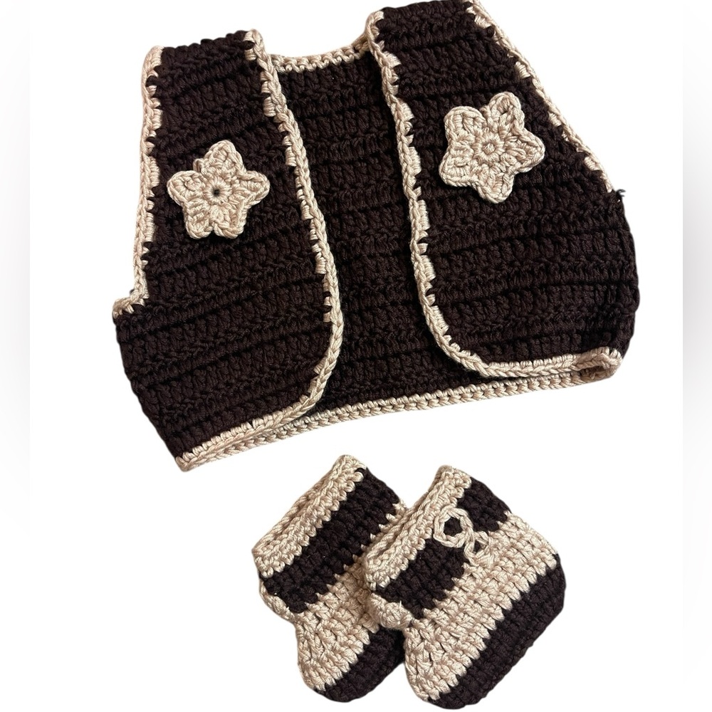 Newborn Cowboy knit set